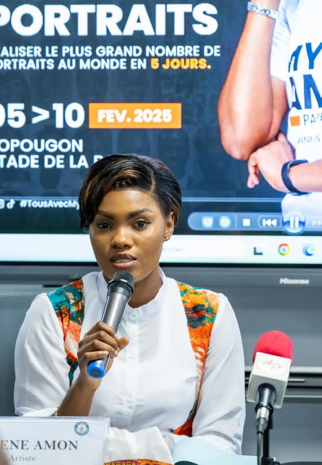 C te D Ivoire Myl ne Amon En Route Pour Le Record Guinness En Art 