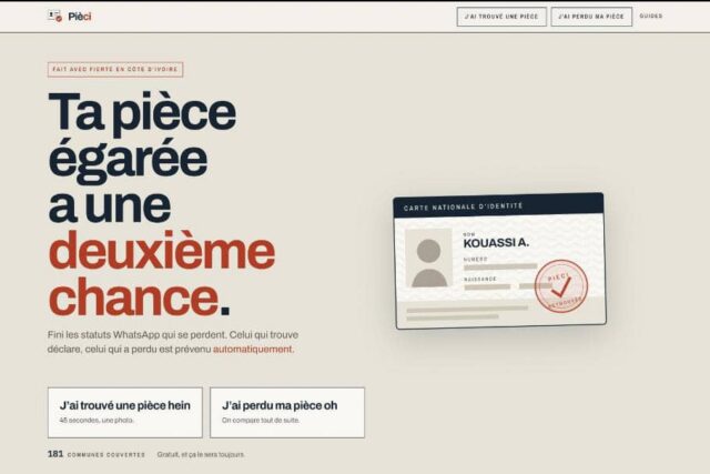 Pièces d’identité perdues : Diby Kouadio Serge Yvan mise sur le numérique pour faciliter les retrouvailles